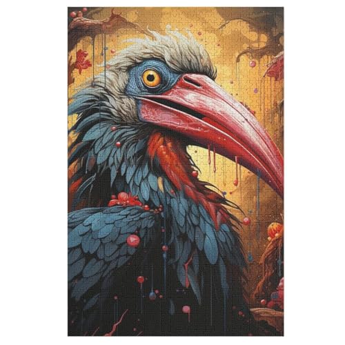 Riesenhornvogel -Puzzle, 1000 Teile,Holzpuzzle Für Erwachsene Kinder, Lustiges Spielzeug, Denkspiel, Bildungsspiel, 78×53cm Riesenhornvogel -Puzzle, 1000 Teile,Holzpuzzle Für Erwachsene Kinder, Lustiges Spielzeug, Denkspiel, Bildungsspiel, 78×53cm von LLXXHH
