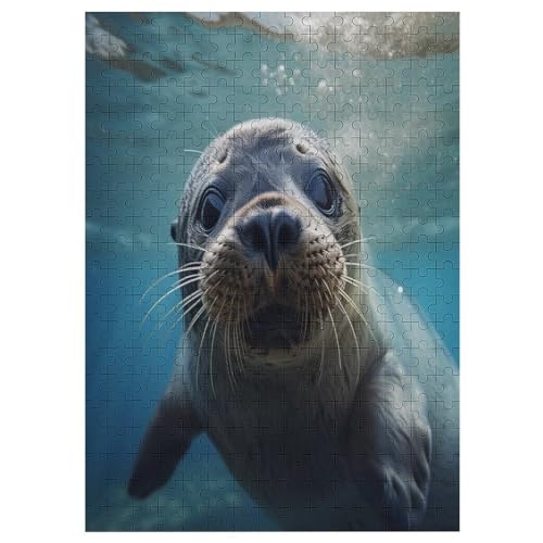 Robbe Holzpuzzle 300 Teile Klassische Puzzles Erwachsene Kinder Puzzle DIY Kit Holzspielzeug Einzigartiges Geschenk 42×30cm von LLXXHH