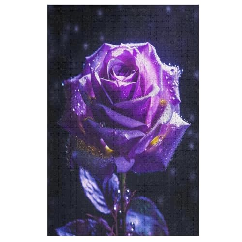 Rose Puzzle 1000 Teile, Holzpuzzle Herausforderndes Geschicklichkeitsspiel Für Die Ganze Familie, Kinder Erwachsenenpuzzle Ab 12 Jahren 78×53cm Rose Puzzle 1000 Teile, Holzpuzzle Herausforderndes Geschicklichkeitsspiel Für Die Ganze Familie, Kinder Erwachsenenpuzzle Ab 12 Jahren 78×53cm von LLXXHH