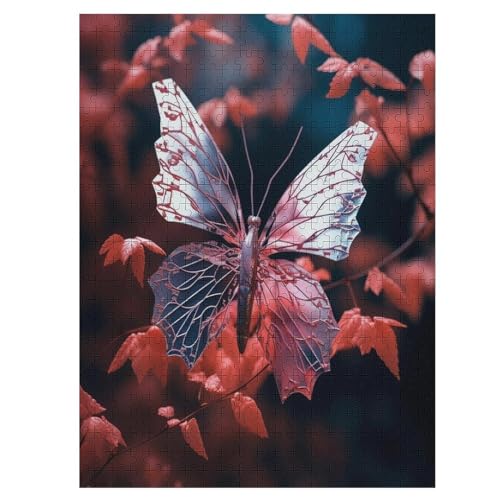Schmetterling Holzpuzzle 500 Teile Klassische Puzzles Erwachsene Kinder Puzzle DIY Kit Holzspielzeug Einzigartiges Geschenk 55×41cm Schmetterling Holzpuzzle 500 Teile Klassische Puzzles Erwachsene Kinder Puzzle DIY Kit Holzspielzeug Einzigartiges Geschenk 55×41cm von LLXXHH