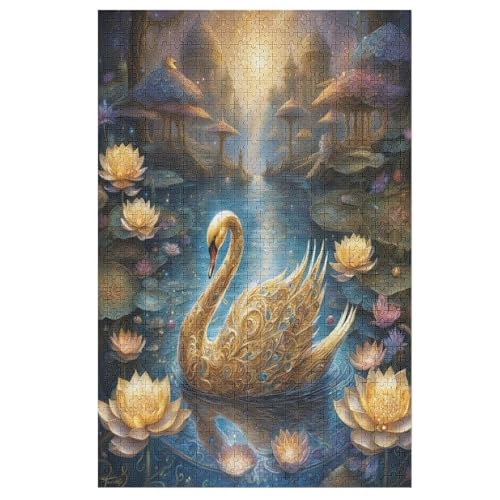 Schwan Puzzle 1000 Teile, Holzpuzzle Herausforderndes Geschicklichkeitsspiel Für Die Ganze Familie, Kinder Erwachsenenpuzzle Ab 12 Jahren 78×53cm Schwan Puzzle 1000 Teile, Holzpuzzle Herausforderndes Geschicklichkeitsspiel Für Die Ganze Familie, Kinder Erwachsenenpuzzle Ab 12 Jahren 78×53cm von LLXXHH