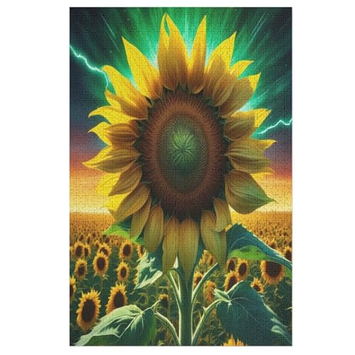 Sonnenblume Puzzles 1000 Teile Erwachsener Kniffel Spaß Für Die Ganze Familie, Holzpuzzle Kinder Erwachsene, Impossible Puzzle Schwer 78×53cm Sonnenblume Puzzles 1000 Teile Erwachsener Kniffel Spaß Für Die Ganze Familie, Holzpuzzle Kinder Erwachsene, Impossible Puzzle Schwer 78×53cm von LLXXHH
