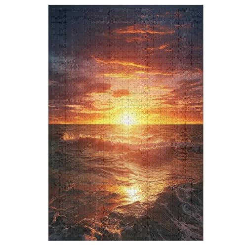 Sonnenuntergang 1000 Teile Premium-Puzzles Für Erwachsene Kinder- Holzpuzzles Spaß Und Lernspiele - Perfekte Puzzle-Geschenke 78×53cm Sonnenuntergang 1000 Teile Premium-Puzzles Für Erwachsene Kinder- Holzpuzzles Spaß Und Lernspiele - Perfekte Puzzle-Geschenke 78×53cm von LLXXHH