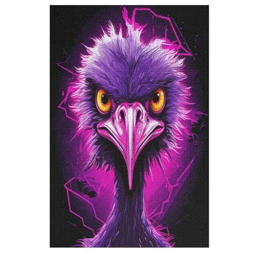 Strauß Holzpuzzle 1000 Teile, Knobelspiele Für Erwachsene, Teenager, Puzzles Unmögliche - Kinder Puzzle Zimmer Deko 78×53cm Strauß Holzpuzzle 1000 Teile, Knobelspiele Für Erwachsene, Teenager, Puzzles Unmögliche - Kinder Puzzle Zimmer Deko 78×53cm von LLXXHH