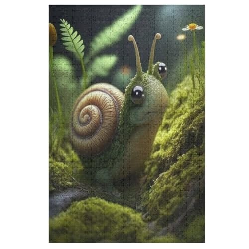 Süße Schnecke 1000 Teile Premium-Puzzles Für Erwachsene Kinder- Holzpuzzles Spaß Und Lernspiele - Perfekte Puzzle-Geschenke 78×53cm Süße Schnecke 1000 Teile Premium-Puzzles Für Erwachsene Kinder- Holzpuzzles Spaß Und Lernspiele - Perfekte Puzzle-Geschenke 78×53cm von LLXXHH