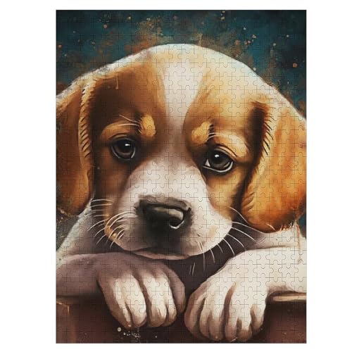 Süßer Hund 500 Teile Puzzles Für Erwachsene Holzpuzzle Familienpuzzlespiel Stressabbau-Puzzle Für Erwachsene Kinder Ab 12 Jahren 55×41cm Süßer Hund 500 Teile Puzzles Für Erwachsene Holzpuzzle Familienpuzzlespiel Stressabbau-Puzzle Für Erwachsene Kinder Ab 12 Jahren 55×41cm von LLXXHH