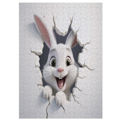 Süßes Kaninchen Holzpuzzle 300 Teile Klassische Puzzles Erwachsene Kinder Puzzle DIY Kit Holzspielzeug Einzigartiges Geschenk 42×30cm Süßes Kaninchen Holzpuzzle 300 Teile Klassische Puzzles Erwachsene Kinder Puzzle DIY Kit Holzspielzeug Einzigartiges Geschenk 42×30cm von LLXXHH