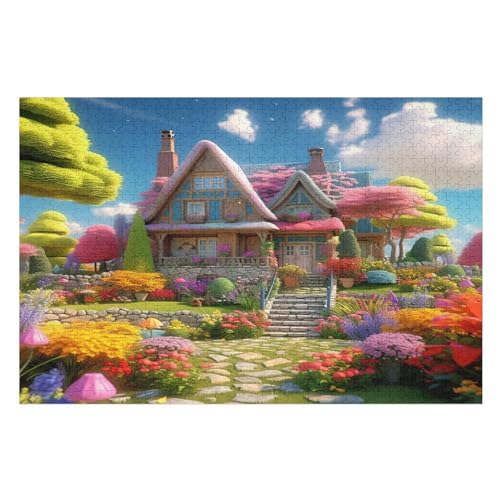 Sweet Landschaft 1000 Teile Premium-Puzzles Für Erwachsene Kinder- Holzpuzzles Spaß Und Lernspiele - Perfekte Puzzle-Geschenke （75×50cm） von LLXXHH