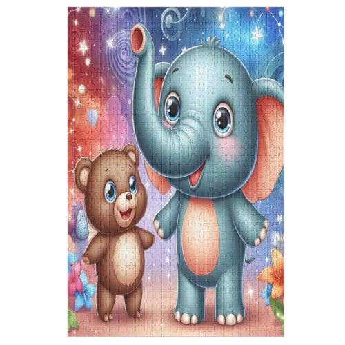 Tier Elephant Puzzles 1000 Teile Erwachsener Kniffel Spaß Für Die Ganze Familie, Holzpuzzle Kinder Erwachsene, Impossible Puzzle Schwer 78×53cm Tier Elephant Puzzles 1000 Teile Erwachsener Kniffel Spaß Für Die Ganze Familie, Holzpuzzle Kinder Erwachsene, Impossible Puzzle Schwer 78×53cm von LLXXHH