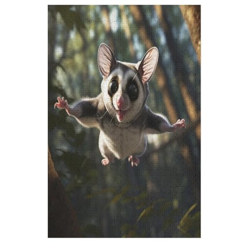 Tier Sugar Glider -Puzzle, 1000 Teile,Holzpuzzle Für Erwachsene Kinder, Lustiges Spielzeug, Denkspiel, Bildungsspiel, 78×53cm Tier Sugar Glider -Puzzle, 1000 Teile,Holzpuzzle Für Erwachsene Kinder, Lustiges Spielzeug, Denkspiel, Bildungsspiel, 78×53cm von LLXXHH