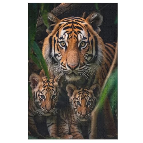 Tiger 1000 Teile Premium-Puzzles Für Erwachsene Kinder- Holzpuzzles Spaß Und Lernspiele - Perfekte Puzzle-Geschenke 78×53cm Tiger 1000 Teile Premium-Puzzles Für Erwachsene Kinder- Holzpuzzles Spaß Und Lernspiele - Perfekte Puzzle-Geschenke 78×53cm von LLXXHH