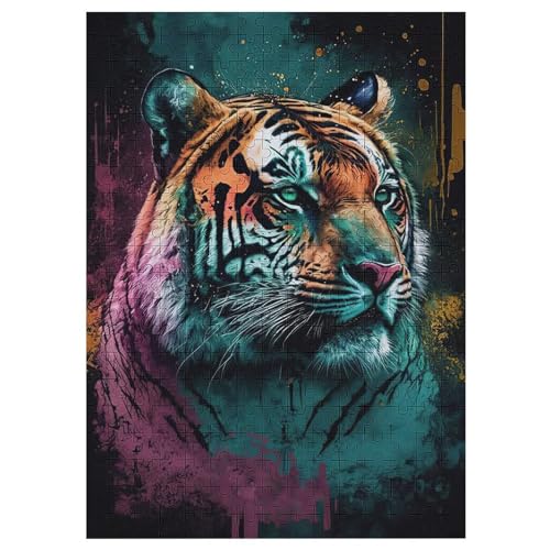 Tiger 300 Teile Puzzles Für Erwachsene Holzpuzzle Familienpuzzlespiel Stressabbau-Puzzle Für Erwachsene Kinder Ab 12 Jahren 42×30cm Tiger 300 Teile Puzzles Für Erwachsene Holzpuzzle Familienpuzzlespiel Stressabbau-Puzzle Für Erwachsene Kinder Ab 12 Jahren 42×30cm von LLXXHH