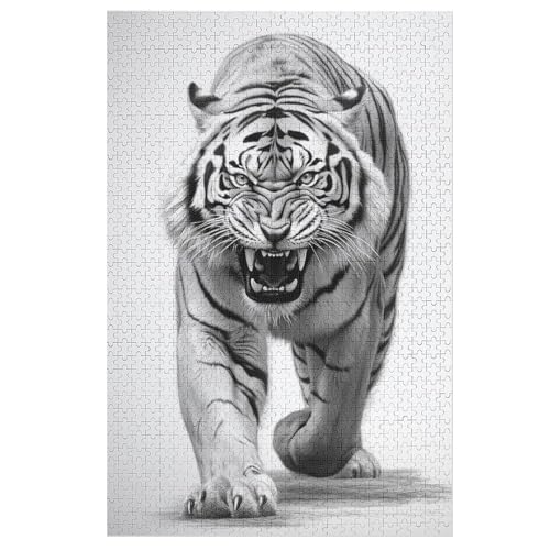 Tiger -Puzzle, 1000 Teile,Holzpuzzle Für Erwachsene Kinder, Lustiges Spielzeug, Denkspiel, Bildungsspiel, 78×53cm Tiger -Puzzle, 1000 Teile,Holzpuzzle Für Erwachsene Kinder, Lustiges Spielzeug, Denkspiel, Bildungsspiel, 78×53cm von LLXXHH