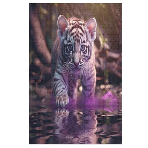 Tiger -Puzzle, 1000 Teile,Holzpuzzle Für Erwachsene Kinder, Lustiges Spielzeug, Denkspiel, Bildungsspiel, 78×53cm Tiger -Puzzle, 1000 Teile,Holzpuzzle Für Erwachsene Kinder, Lustiges Spielzeug, Denkspiel, Bildungsspiel, 78×53cm von LLXXHH