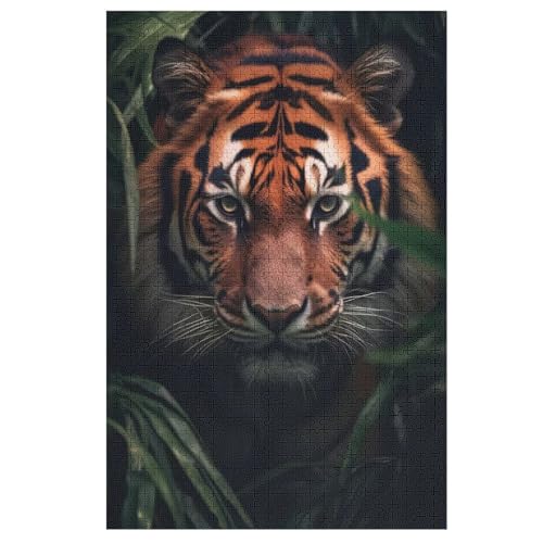 Tiger-Puzzlespiel Aus Holz, 1000 Puzzleteile, Puzzle Für Teenager Und Erwachsene, Kreatives Spielzeug, Puzzles, 78×53cm Tiger-Puzzlespiel Aus Holz, 1000 Puzzleteile, Puzzle Für Teenager Und Erwachsene, Kreatives Spielzeug, Puzzles, 78×53cm von LLXXHH