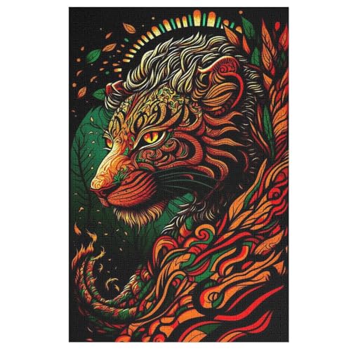 Tiger-Puzzlespiel Aus Holz, 1000 Puzzleteile, Puzzle Für Teenager Und Erwachsene, Kreatives Spielzeug, Puzzles, 78×53cm Tiger-Puzzlespiel Aus Holz, 1000 Puzzleteile, Puzzle Für Teenager Und Erwachsene, Kreatives Spielzeug, Puzzles, 78×53cm von LLXXHH