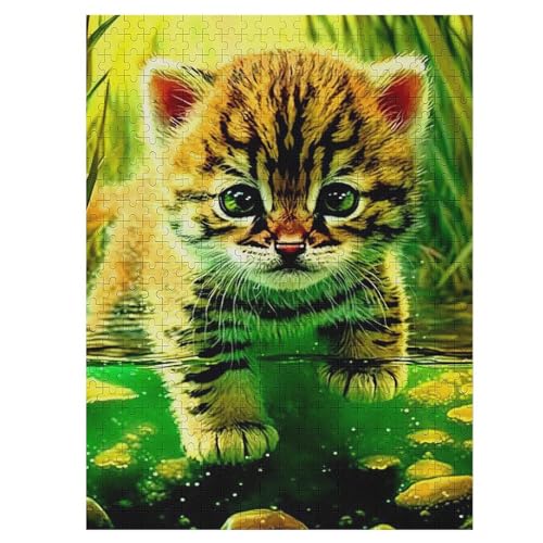 Tiger-Puzzlespiel Aus Holz, 500 Puzzleteile, Kreatives Puzzle Für Teenager Und Erwachsene, Kreatives Spielzeug, Puzzles, 55×41cm Tiger-Puzzlespiel Aus Holz, 500 Puzzleteile, Kreatives Puzzle Für Teenager Und Erwachsene, Kreatives Spielzeug, Puzzles, 55×41cm von LLXXHH