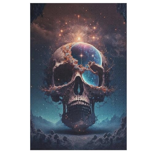 Totenkopf-Puzzlespiel Aus Holz, 1000 Puzzleteile, Kreatives Puzzle Für Teenager Und Erwachsene, Kreatives Spielzeug, Puzzles, 78×53cm Totenkopf-Puzzlespiel Aus Holz, 1000 Puzzleteile, Kreatives Puzzle Für Teenager Und Erwachsene, Kreatives Spielzeug, Puzzles, 78×53cm von LLXXHH