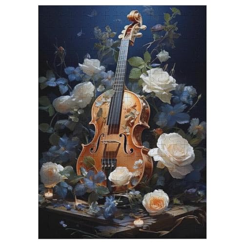 Violine Holzpuzzle 300 Teile,Puzzles Für Erwachsene, Impossible Puzzle, Kinder Legespiel 42×30cm von LLXXHH