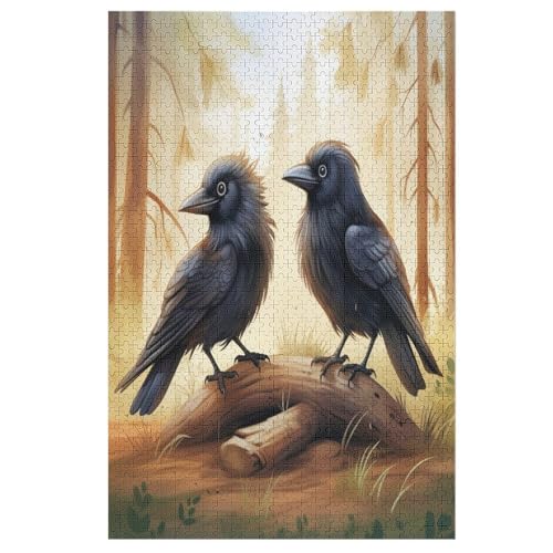 Vogel Holzpuzzle - 1000 Teiliges Jigsaw Knobelspiel - Puzzle Für Erwachsene & Kinder - Outdoor & Reisespielzeug 78×53cm von LLXXHH