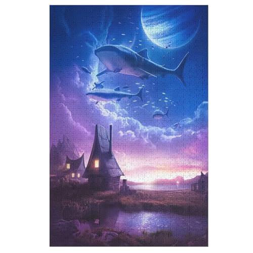 Wal Holzpuzzle 1000 Teile, Knobelspiele Für Erwachsene, Teenager, Puzzles Unmögliche - Kinder Puzzle Zimmer Deko 78×53cm Wal Holzpuzzle 1000 Teile, Knobelspiele Für Erwachsene, Teenager, Puzzles Unmögliche - Kinder Puzzle Zimmer Deko 78×53cm von LLXXHH