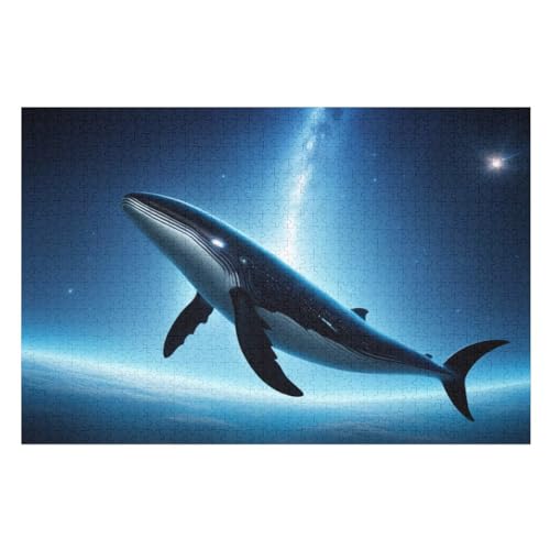 Wal Puzzles 1000 Teile Erwachsener Kniffel Spaß Für Die Ganze Familie, Holzpuzzle Kinder Erwachsene, Impossible Puzzle Schwer （75×50cm） von LLXXHH