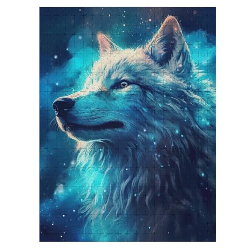 Wolf Holzpuzzle 500 Teile Klassische Puzzles Erwachsene Kinder Puzzle DIY Kit Holzspielzeug Einzigartiges Geschenk 55×41cm Wolf Holzpuzzle 500 Teile Klassische Puzzles Erwachsene Kinder Puzzle DIY Kit Holzspielzeug Einzigartiges Geschenk 55×41cm von LLXXHH