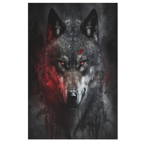 Wolf Holzpuzzle Erwachsene - 1000 Teiliges Jigsaw Knobelspiel - Puzzle Für Erwachsene & Kinder - Outdoor & Reisespielzeug 78×53cm Wolf Holzpuzzle Erwachsene - 1000 Teiliges Jigsaw Knobelspiel - Puzzle Für Erwachsene & Kinder - Outdoor & Reisespielzeug 78×53cm von LLXXHH
