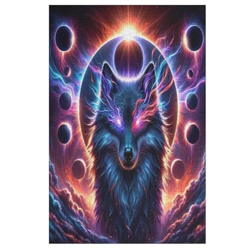 Wolf Puzzle 1000 Teile, Holzpuzzle Herausforderndes Geschicklichkeitsspiel Für Die Ganze Familie, Kinder Erwachsenenpuzzle Ab 12 Jahren 78×53cm Wolf Puzzle 1000 Teile, Holzpuzzle Herausforderndes Geschicklichkeitsspiel Für Die Ganze Familie, Kinder Erwachsenenpuzzle Ab 12 Jahren 78×53cm von LLXXHH