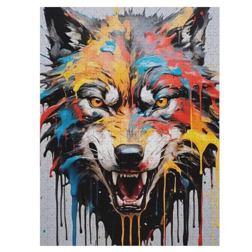 Wolf Puzzles 500 Teile Für Jugendliche Kreatives Holzpuzzlespielzeug Familienspiel Schwierigkeitsgrad Herausforderungspuzzles 55×41cm Wolf Puzzles 500 Teile Für Jugendliche Kreatives Holzpuzzlespielzeug Familienspiel Schwierigkeitsgrad Herausforderungspuzzles 55×41cm von LLXXHH