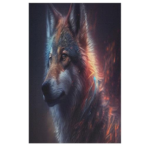 Wolf-Puzzlespiel Aus Holz, 1000 Puzzleteile, Puzzle Für Teenager Und Erwachsene, Kreatives Spielzeug, Puzzles, 78×53cm Wolf-Puzzlespiel Aus Holz, 1000 Puzzleteile, Puzzle Für Teenager Und Erwachsene, Kreatives Spielzeug, Puzzles, 78×53cm von LLXXHH