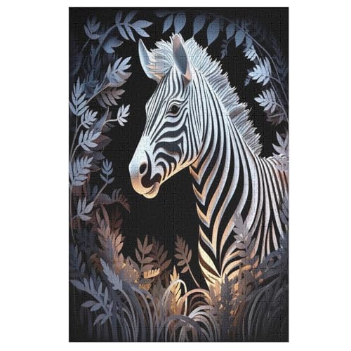 Zebra Holzpuzzle - 1000 Teiliges Jigsaw Knobelspiel - Puzzle Für Erwachsene & Kinder - Outdoor & Reisespielzeug 78×53cm Zebra Holzpuzzle - 1000 Teiliges Jigsaw Knobelspiel - Puzzle Für Erwachsene & Kinder - Outdoor & Reisespielzeug 78×53cm von LLXXHH