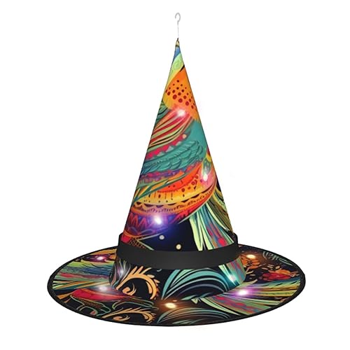 LLaviD Ethnischer Stil Vögel Hexenhüte für Halloween Dekoration Hängende Zauberer Hüte für Outdoor Garten Party Karneval von LLaviD