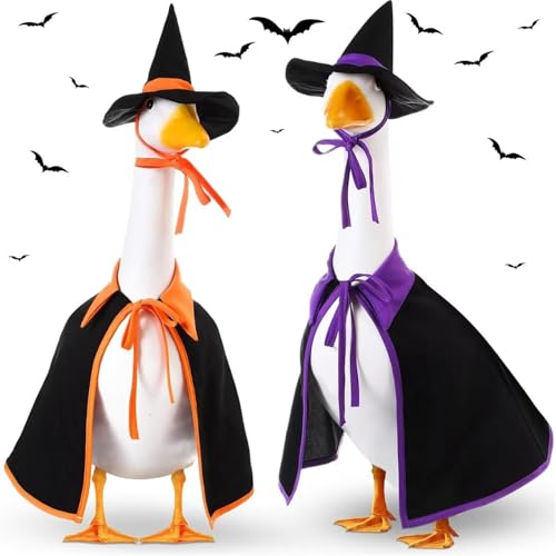 LLiuvccz Halloween-Gans-Outfit, Rasen, Veranda, Gänse-Tücher, Kunststoffkleidung, Herbst, Halloween-Outfit, für Außenbereich, Terrasse, Garten, Dekoration, 2 Stück LLiuvccz Halloween-Gans-Outfit, Rasen, Veranda, Gänse-Tücher, Kunststoffkleidung, Herbst, Halloween-Outfit, für Außenbereich, Terrasse, Garten, Dekoration, 2 Stück von LLiuvccz