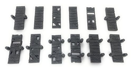 LM3D Gehwege und Federplattformen, 16 Stück, Fantasy-Szenografie für Wargames, kompatibel mit Miniaturen von 28 mm-32 mm, 3D-Druck LM3D Gehwege und Federplattformen, 16 Stück, Fantasy-Szenografie für Wargames, kompatibel mit Miniaturen von 28 mm-32 mm, 3D-Druck von LM3D