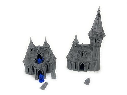 LM3D Häuser 2 und 3 der Hohen Elfen – Fantasy-Szenographie für Wargames und Miniaturen, 28 mm von LM3D