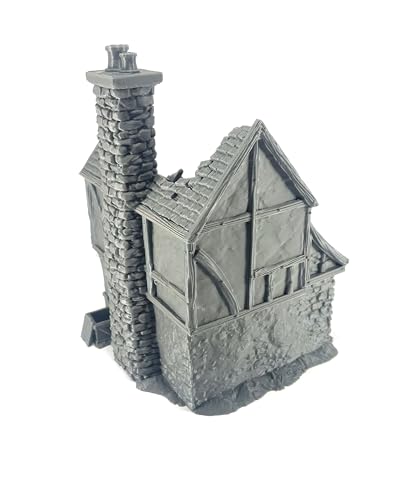 LM3D Haus in Ruinen auf zwei Etagen, Fantasy-Szenographie, 28 mm, organisches PLA, kompatibel mit Mordheim, AoS, D & D, Warhammer, Tabletop Terrain LM3D Haus in Ruinen auf zwei Etagen, Fantasy-Szenographie, 28 mm, organisches PLA, kompatibel mit Mordheim, AoS, D & D, Warhammer, Tabletop Terrain von LM3D