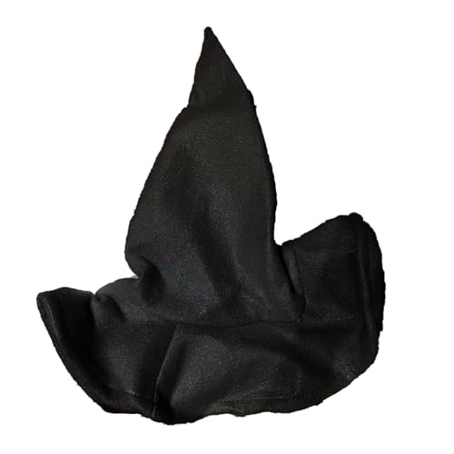 LMJFOR Halloween Schwarzer Zaubererhut Cosplay Kostüm Zubehör für Frauen Halloween Party Weihnachten Rollenspiel Geburtstagsfeier, Schwarzer Zaubererhut, Einheitsgröße von LMJFOR