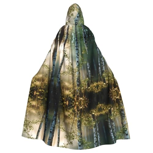 LMNUDS Birke Trees Unisex Mysterious Renaissance Hooded Robe Cloak Halloween Christmas Cosplay Costume Party Cape Adult Cloak LMNUDS Birke Trees Unisex Mysterious Renaissance Hooded Robe Cloak Halloween Christmas Cosplay Costume Party Cape Adult Cloak von LMNUDS