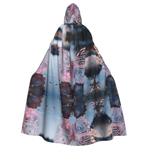 LMNUDS Crystal Butterfly Unisex Mysterious Renaissance Hooded Robe Cloak Halloween Christmas Cosplay Costume Party Cape Adult Cloak LMNUDS Crystal Butterfly Unisex Mysterious Renaissance Hooded Robe Cloak Halloween Christmas Cosplay Costume Party Cape Adult Cloak von LMNUDS