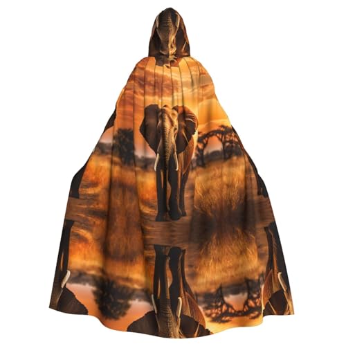 LMNUDS Elefant Unisex Mysterious Renaissance Kapuzenmantel Umhang Halloween Weihnachten Cosplay Kostüm Party Umhang Erwachsene Umhang LMNUDS Elefant Unisex Mysterious Renaissance Kapuzenmantel Umhang Halloween Weihnachten Cosplay Kostüm Party Umhang Erwachsene Umhang von LMNUDS
