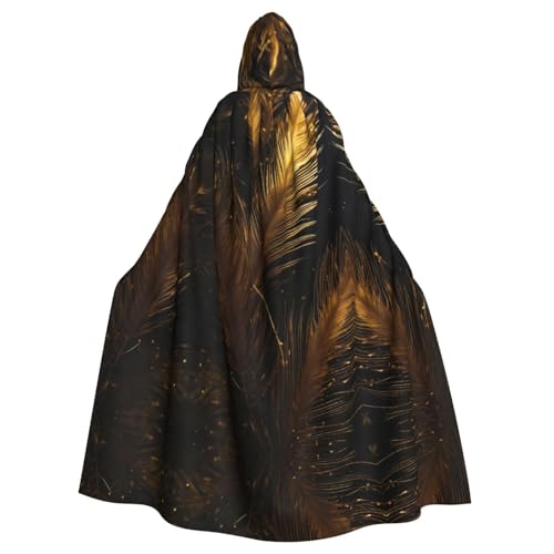 LMNUDS Feather Unisex Mysterious Renaissance Hooded Robe Cloak Halloween Christmas Cosplay Costume Party Cape Adult Cloak LMNUDS Feather Unisex Mysterious Renaissance Hooded Robe Cloak Halloween Christmas Cosplay Costume Party Cape Adult Cloak von LMNUDS
