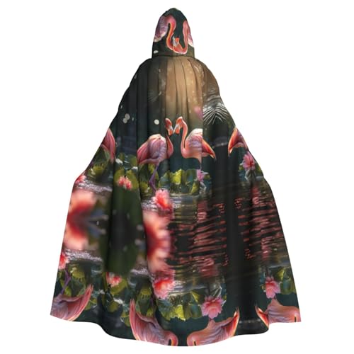 LMNUDS Flamingos Unisex Mysterious Renaissance Hooded Robe Cloak Halloween Christmas Cosplay Costume Party Cape Adult Cloak LMNUDS Flamingos Unisex Mysterious Renaissance Hooded Robe Cloak Halloween Christmas Cosplay Costume Party Cape Adult Cloak von LMNUDS
