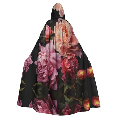 LMNUDS Garden Peony Unisex Mysterious Renaissance Hooded Robe Cloak Halloween Christmas Cosplay Costume Party Cape Adult Cloak LMNUDS Garden Peony Unisex Mysterious Renaissance Hooded Robe Cloak Halloween Christmas Cosplay Costume Party Cape Adult Cloak von LMNUDS