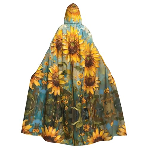 LMNUDS Gelber Sonnenblumen-Umhang, Unisex, geheimnisvolle Renaissance, Kapuzenmantel, Umhang, Halloween, Weihnachten, Cosplay, Kostüm, Party, Umhang für Erwachsene LMNUDS Gelber Sonnenblumen-Umhang, Unisex, geheimnisvolle Renaissance, Kapuzenmantel, Umhang, Halloween, Weihnachten, Cosplay, Kostüm, Party, Umhang für Erwachsene von LMNUDS