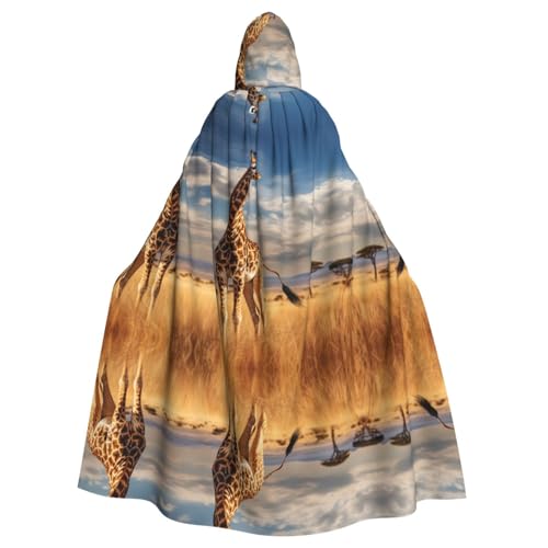 LMNUDS Giraffe Unisex Mysterious Renaissance Hooded Robe Cloak Halloween Christmas Cosplay Costume Party Cape Adult Cloak LMNUDS Giraffe Unisex Mysterious Renaissance Hooded Robe Cloak Halloween Christmas Cosplay Costume Party Cape Adult Cloak von LMNUDS
