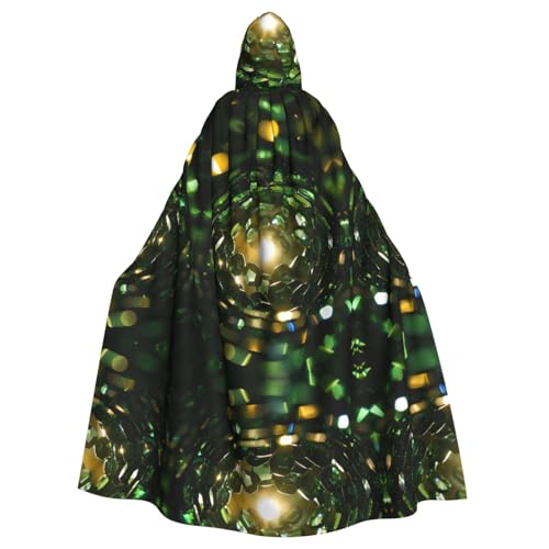 LMNUDS Grüner Pailletten-Umhang mit Kapuze, Unisex, geheimnisvolle Renaissance, Halloween, Weihnachten, Cosplay, Kostüm, Party, Umhang für Erwachsene LMNUDS Grüner Pailletten-Umhang mit Kapuze, Unisex, geheimnisvolle Renaissance, Halloween, Weihnachten, Cosplay, Kostüm, Party, Umhang für Erwachsene von LMNUDS