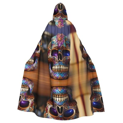 LMNUDS Halloween Totenkopf Unisex Mysterious Renaissance Hooded Robe Cloak Halloween Weihnachten Cosplay Kostüm Party Umhang Erwachsene Umhang LMNUDS Halloween Totenkopf Unisex Mysterious Renaissance Hooded Robe Cloak Halloween Weihnachten Cosplay Kostüm Party Umhang Erwachsene Umhang von LMNUDS