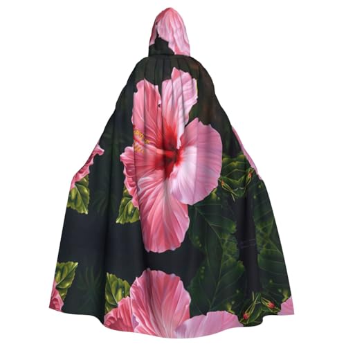 LMNUDS Hawaii-Umhang mit rosafarbener Blume, Unisex, geheimnisvolle Renaissance, Kapuzenmantel, Umhang, Halloween, Weihnachten, Cosplay, Kostüm, Party, Umhang für Erwachsene LMNUDS Hawaii-Umhang mit rosafarbener Blume, Unisex, geheimnisvolle Renaissance, Kapuzenmantel, Umhang, Halloween, Weihnachten, Cosplay, Kostüm, Party, Umhang für Erwachsene von LMNUDS