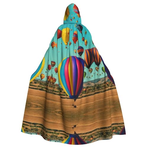 LMNUDS Lavendel-Heißluftballon-Umhang, Unisex, geheimnisvolle Renaissance, Kapuzenmantel, Umhang, Halloween, Weihnachten, Cosplay, Kostüm, Party, Umhang für Erwachsene von LMNUDS